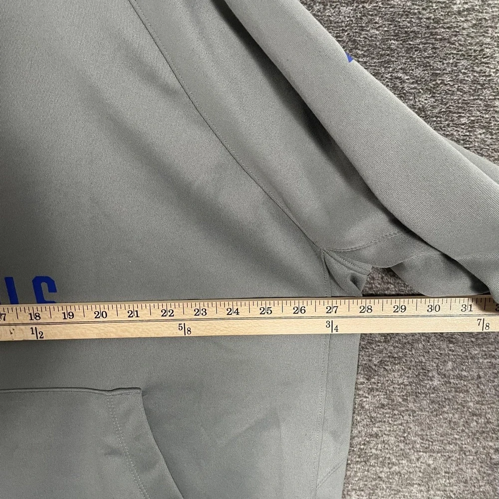 Duke Blue Devils Hoodie Pullover Mens 2XL Gray‎ NCAA Basketball Nike Dri Fit